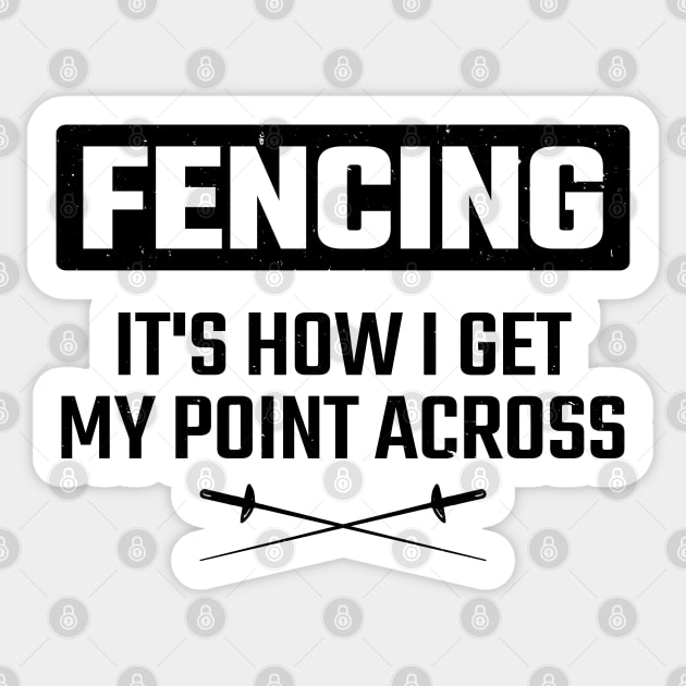 fencing Sticker by Mandala Project